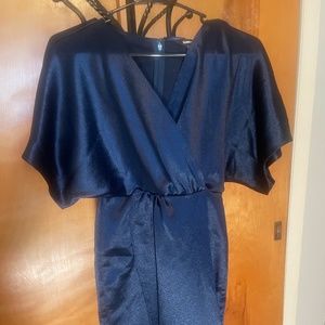 Express Petite Extra Small Blue Evening Dress